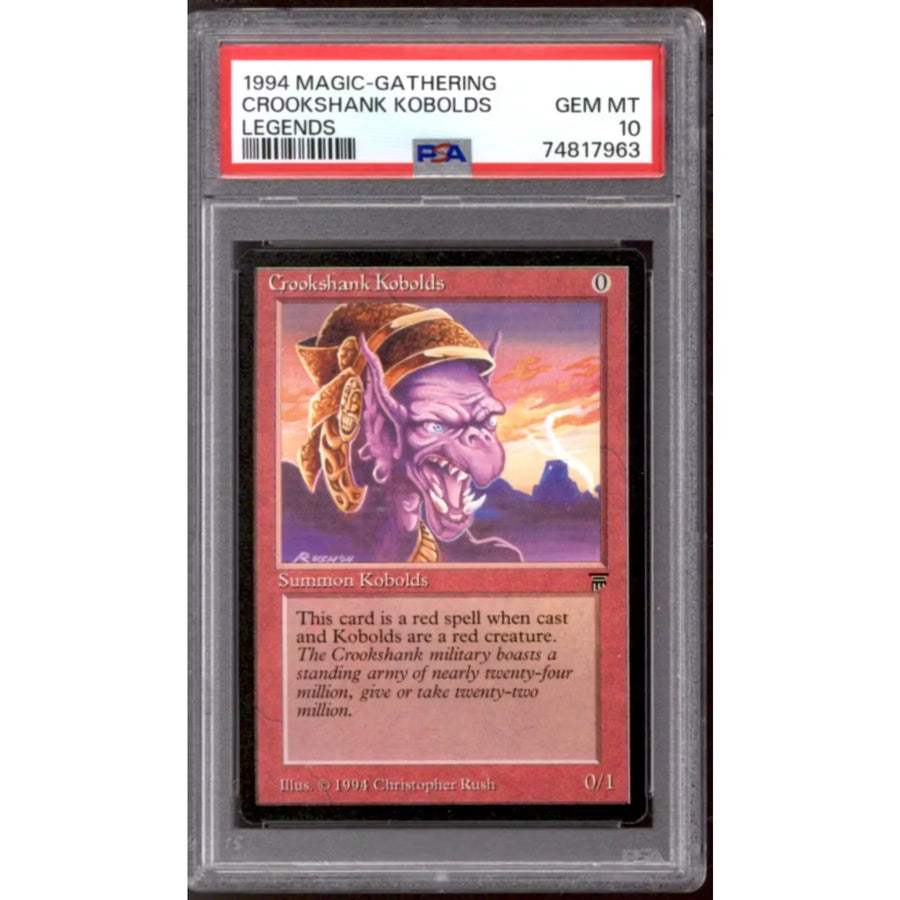 Crookshank Kobolds Magic the Gathering Legends | PSA 10 Gem Mint