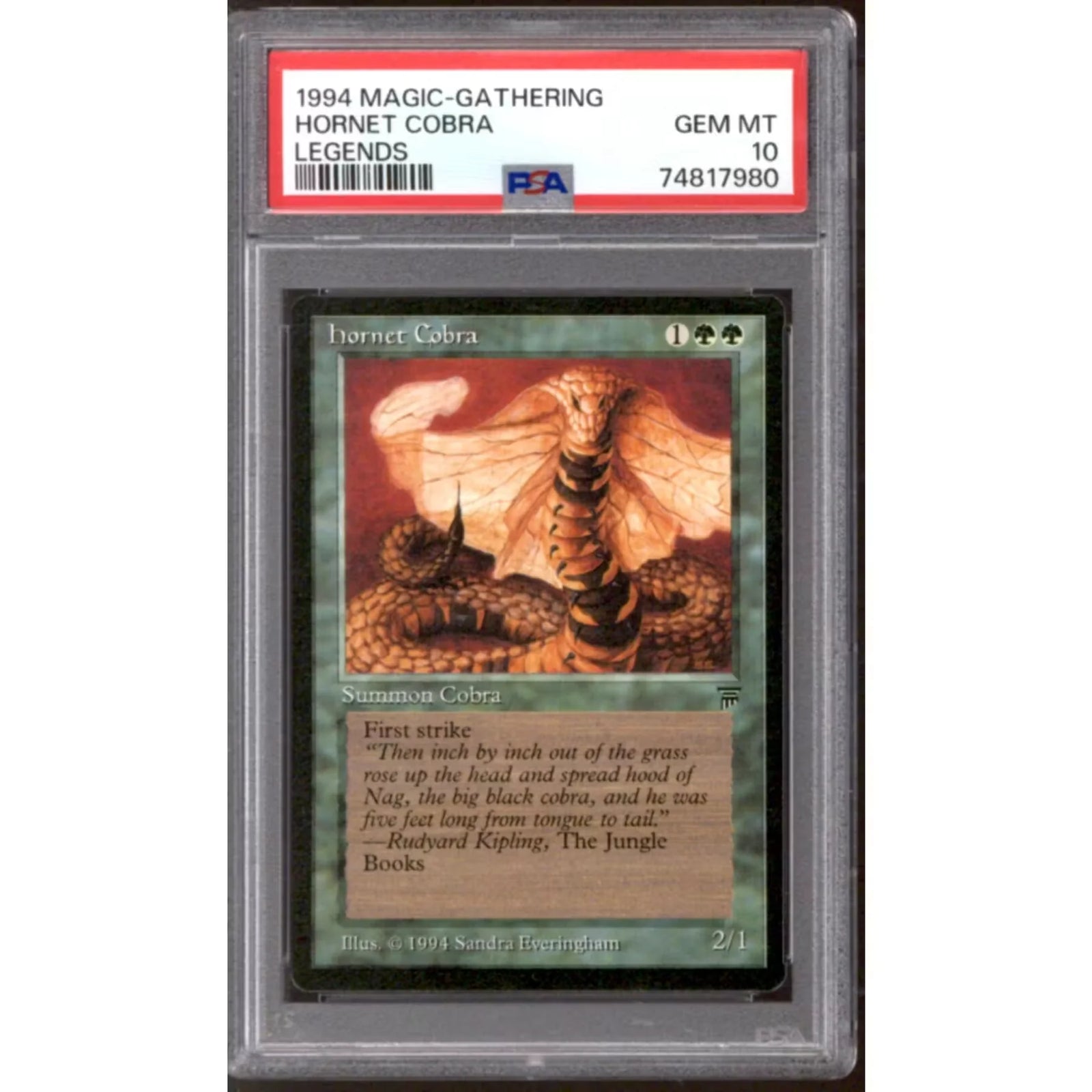 Hornet Cobra Magic the Gathering Legends | PSA 10 Gem Mint