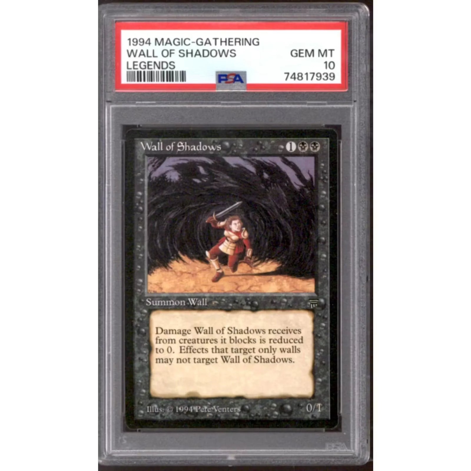 Wall of Shadows Magic the Gathering Legends | PSA 10 Gem Mint