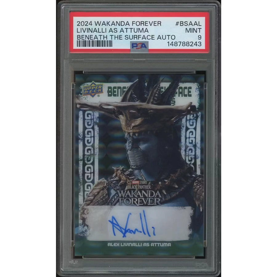 Alex Livinalli Signed 2024 Black Panther Wakanda Forever #55 Card | PSA 9 Mint