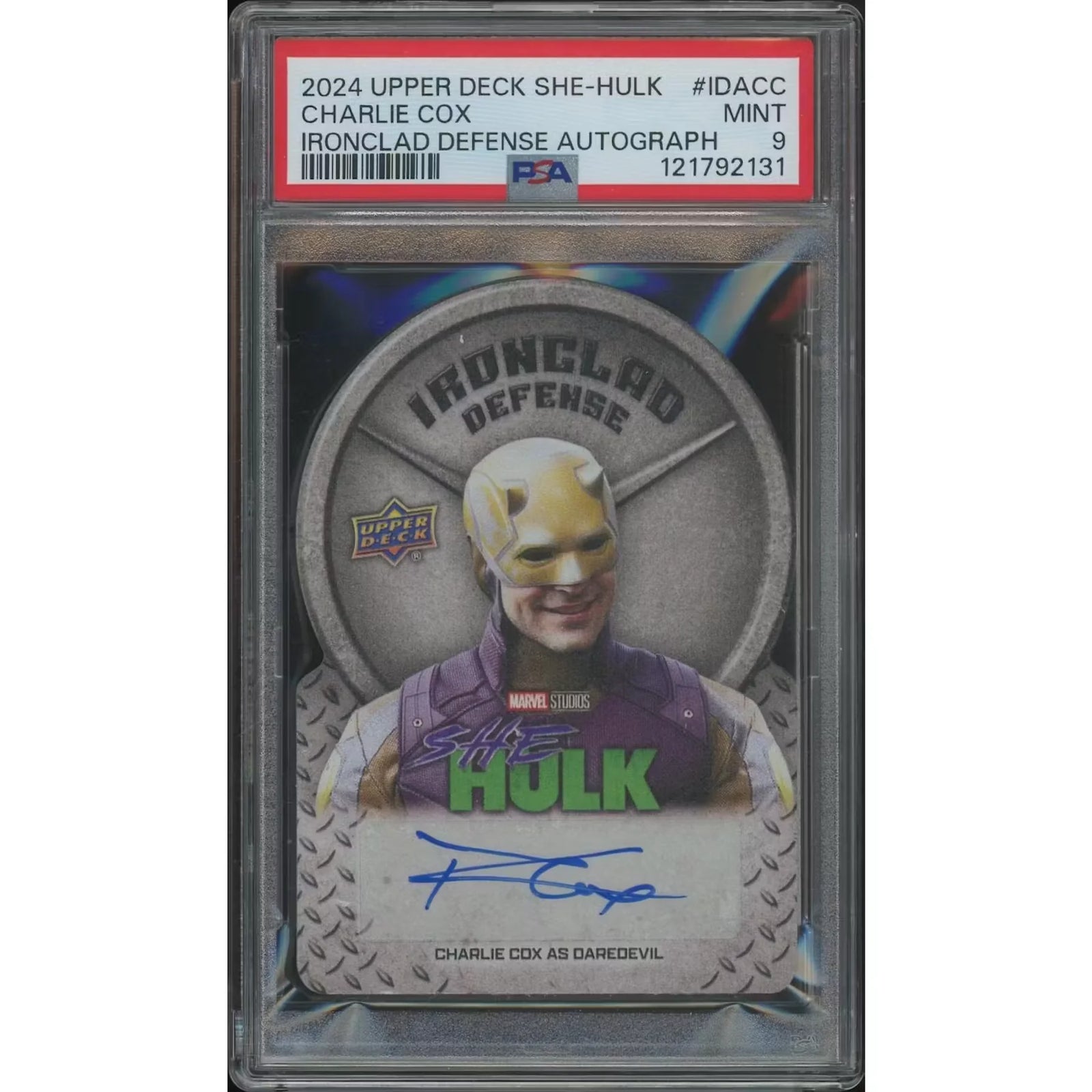 Charlie Cox Signed Daredevil Card | 2024 Upper Deck She-Hulk #22/50