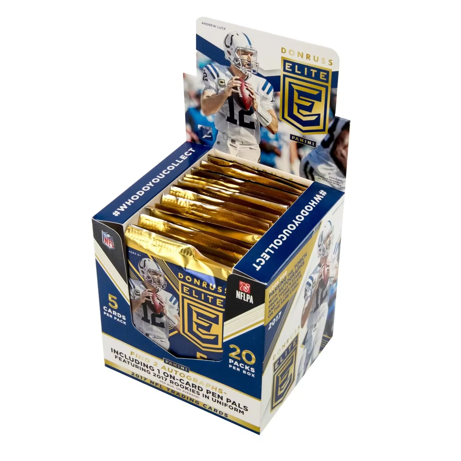 2017 Panini Donruss Elite Football Hobby Box | Mahomes Rookie (Ships Sealed Only)