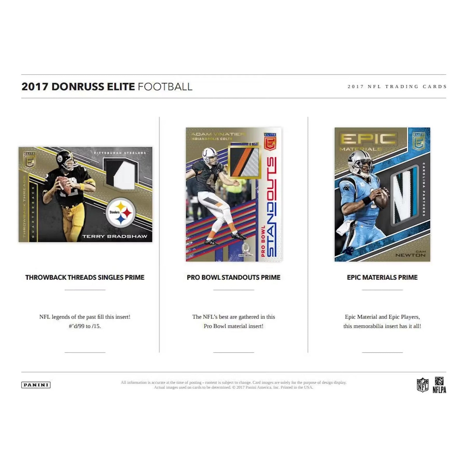 2017 Panini Donruss Elite Football Hobby Box | Mahomes Rookie (Ships Sealed Only)
