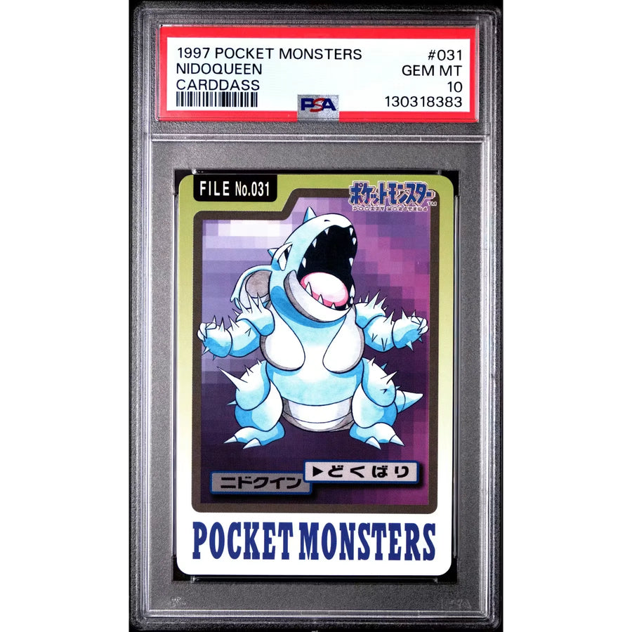 Pokemon 1997 Bandai CardDass Nidoqueen 031 | PSA 10 Gem Mint