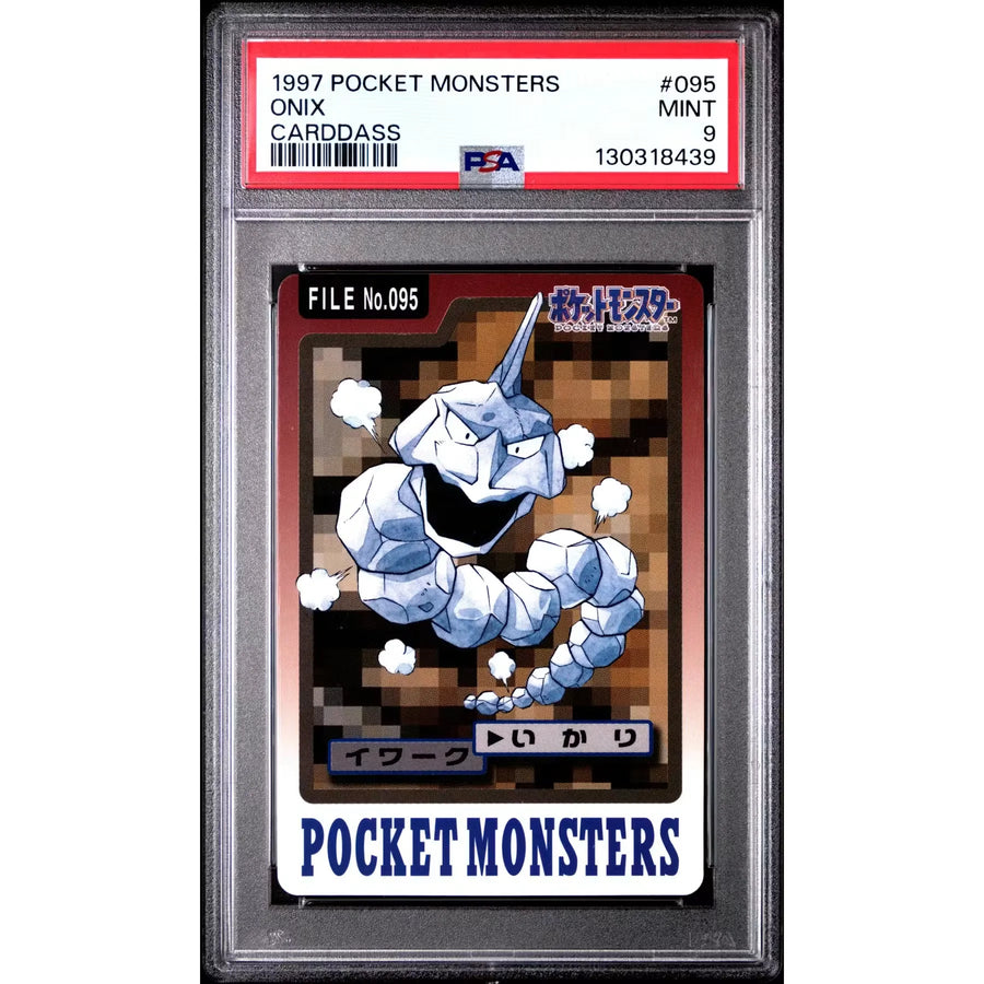 Pokemon 1997 Bandai CardDass Onix 095 | PSA 9