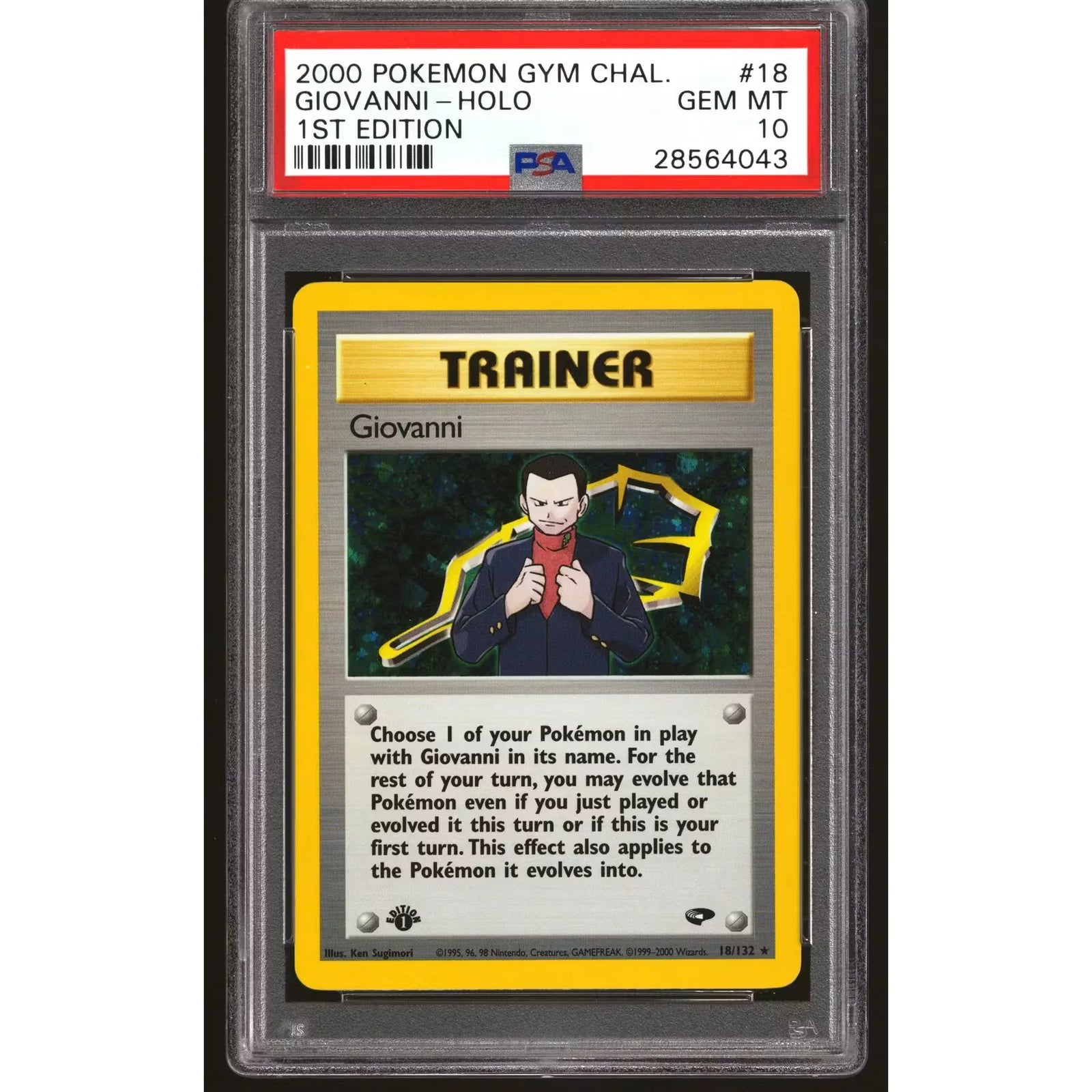 Giovanni Pokemon Gym Challenge 1st Edition Card | PSA 10 Gem Mint