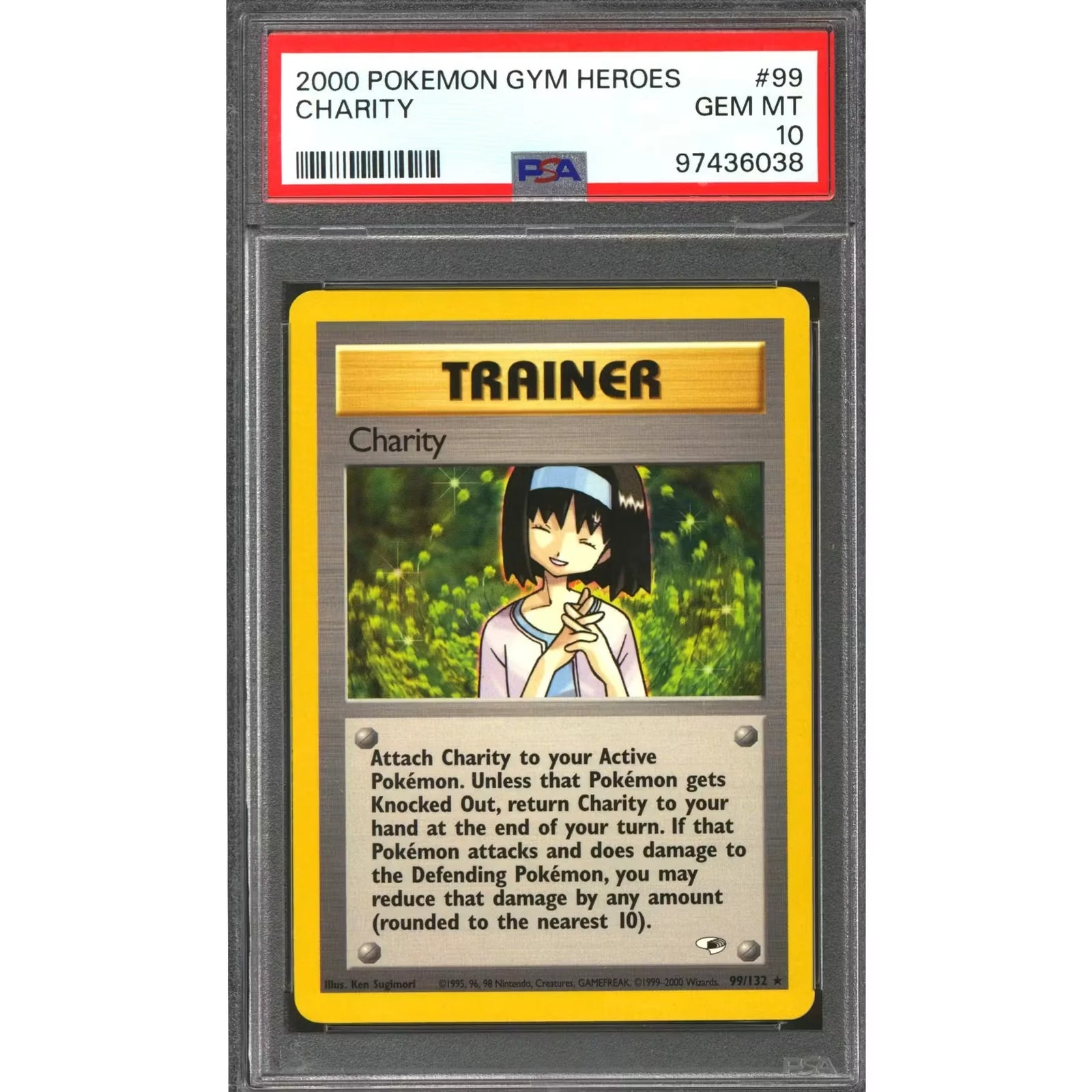 Pokemon Gym Heroes Charity 99/132 Single Card | PSA 10 Gem Mint