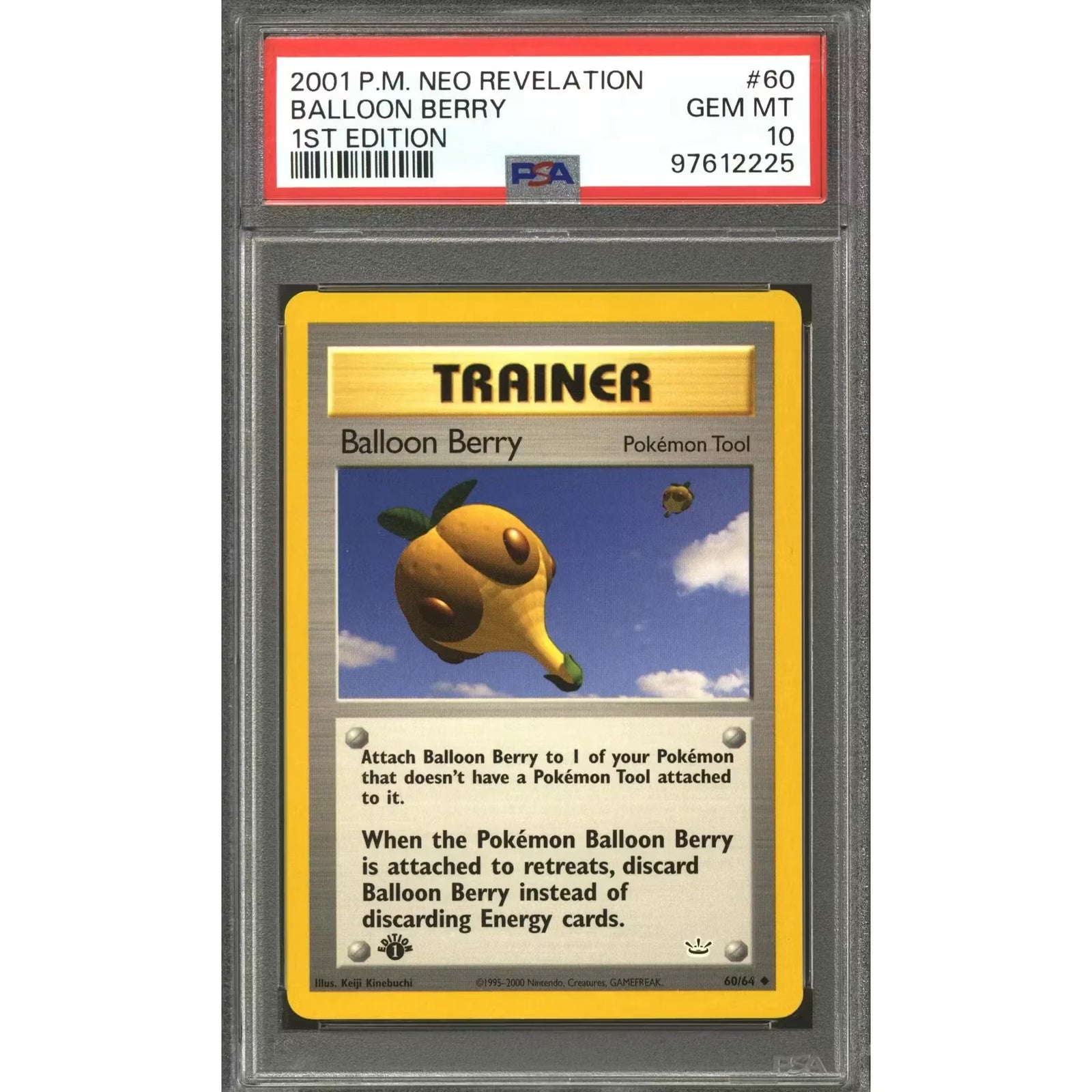 Pokemon Neo Revelation 1st Edition Balloon Berry 60/64 | PSA 10 Gem Mint