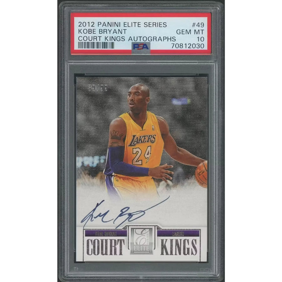 Kobe Bryant Signed 2012-13 Panini Elite Card | PSA 10 Gem Mint