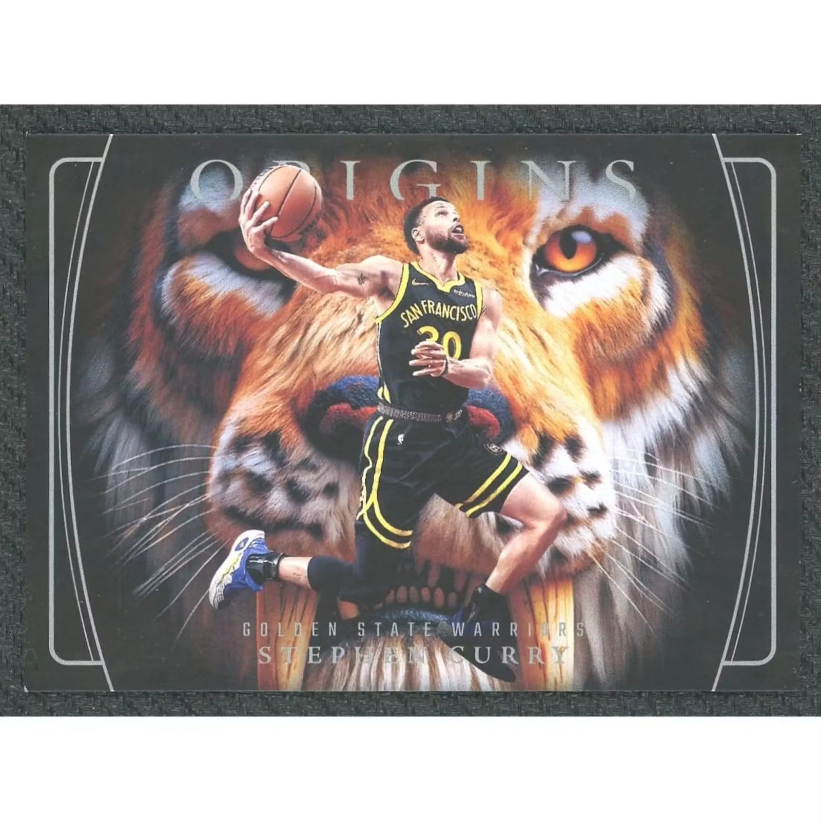 Stephen Curry Signed 2024-25 Panini Origins #4 | Saber Tooth Tiger Eyes