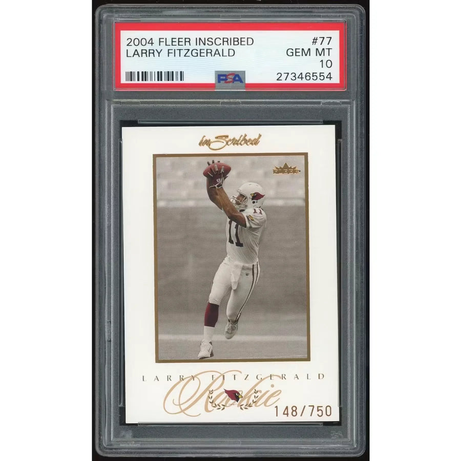 Larry Fitzgerald 2004 Fleer Inscribed Rookie Card #77 | PSA 10