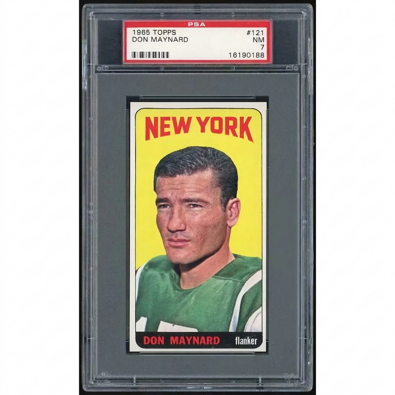 Don Maynard 1965 Topps #121 Card | PSA 7