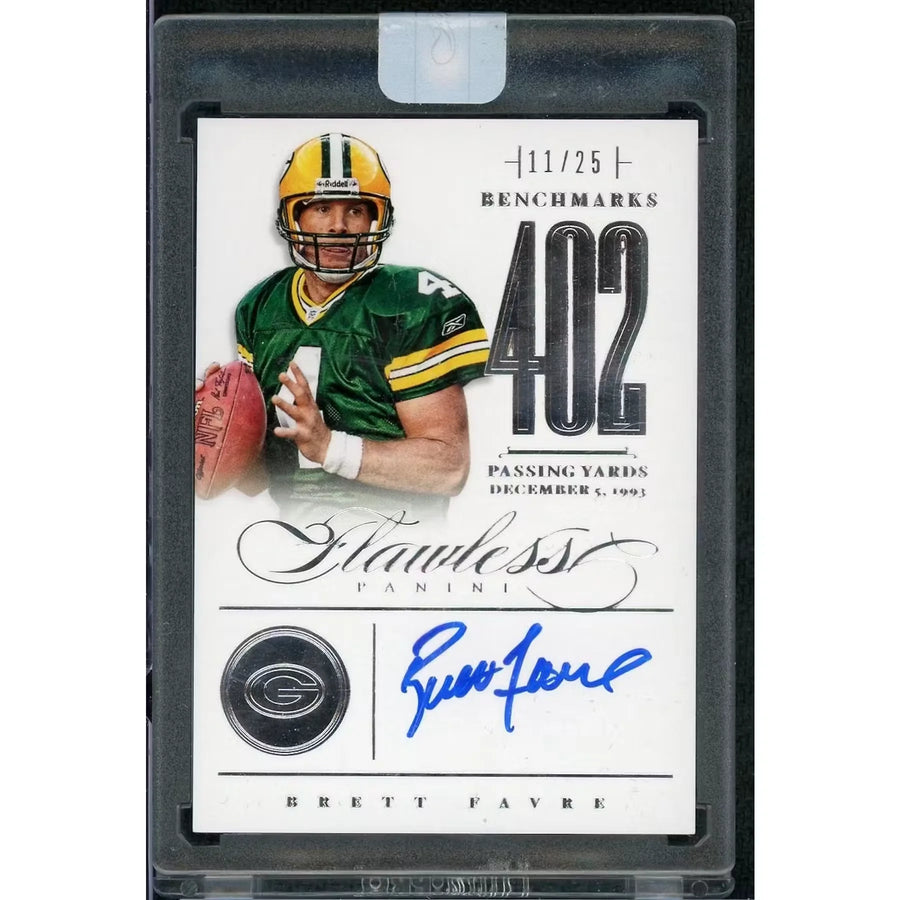 Brett Favre Signed 2014 Panini Flawless Benchmarks Card | Auto/25