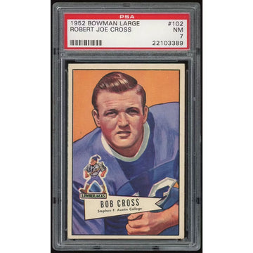 1952 Bowman Large #102 Robert Joe Cross Baseball Card | PSA 7