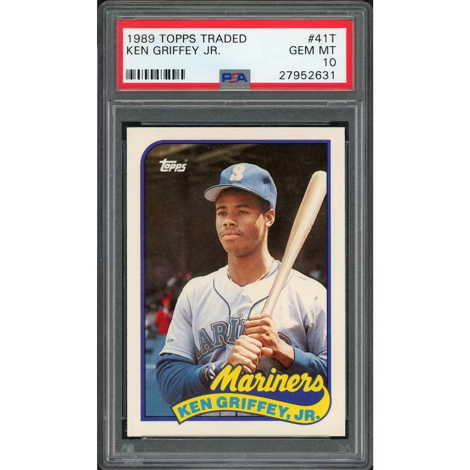 Ken Griffey Jr. 1989 Topps Traded Rookie Card #41T | PSA 10