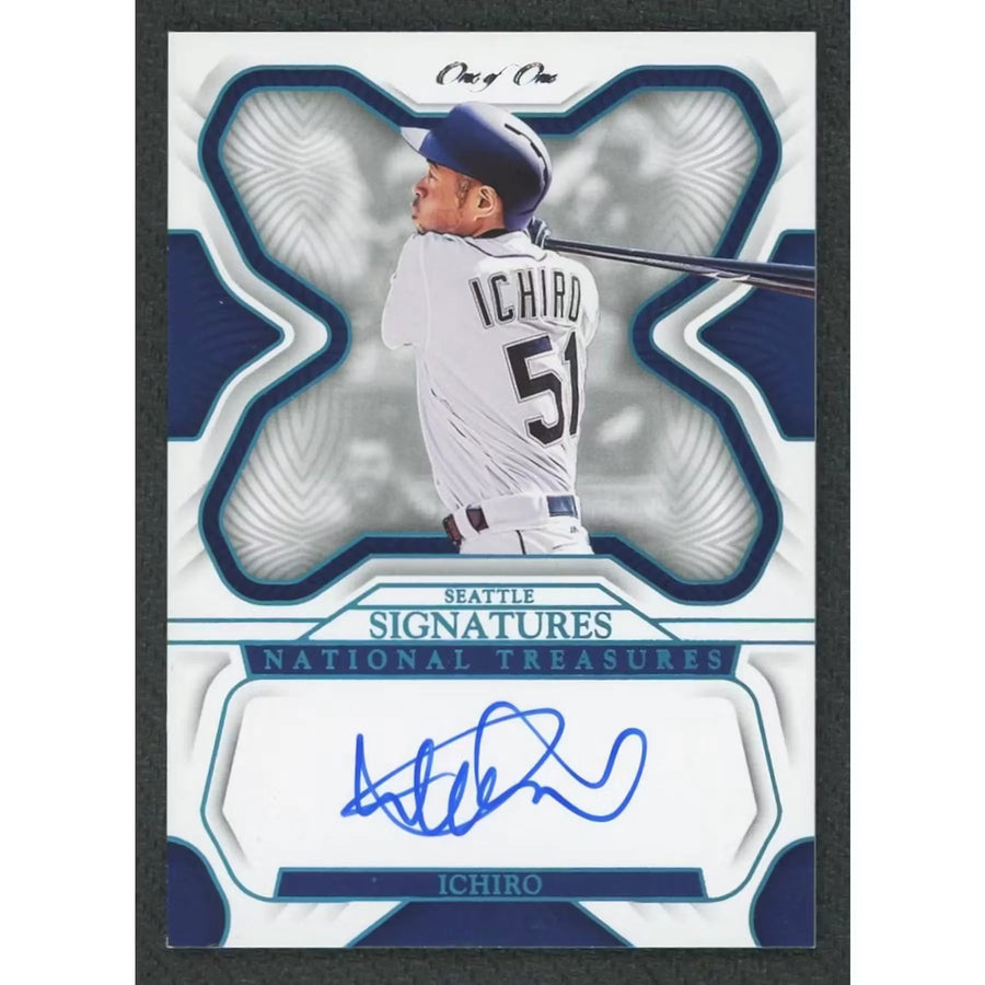 Ichiro Suzuki Signed 2023 National Treasures Card | Platinum 1/1