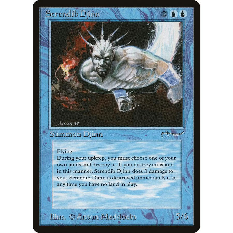 Magic the Gathering Serendib Djinn | Arabian Nights Rare | Near Mint