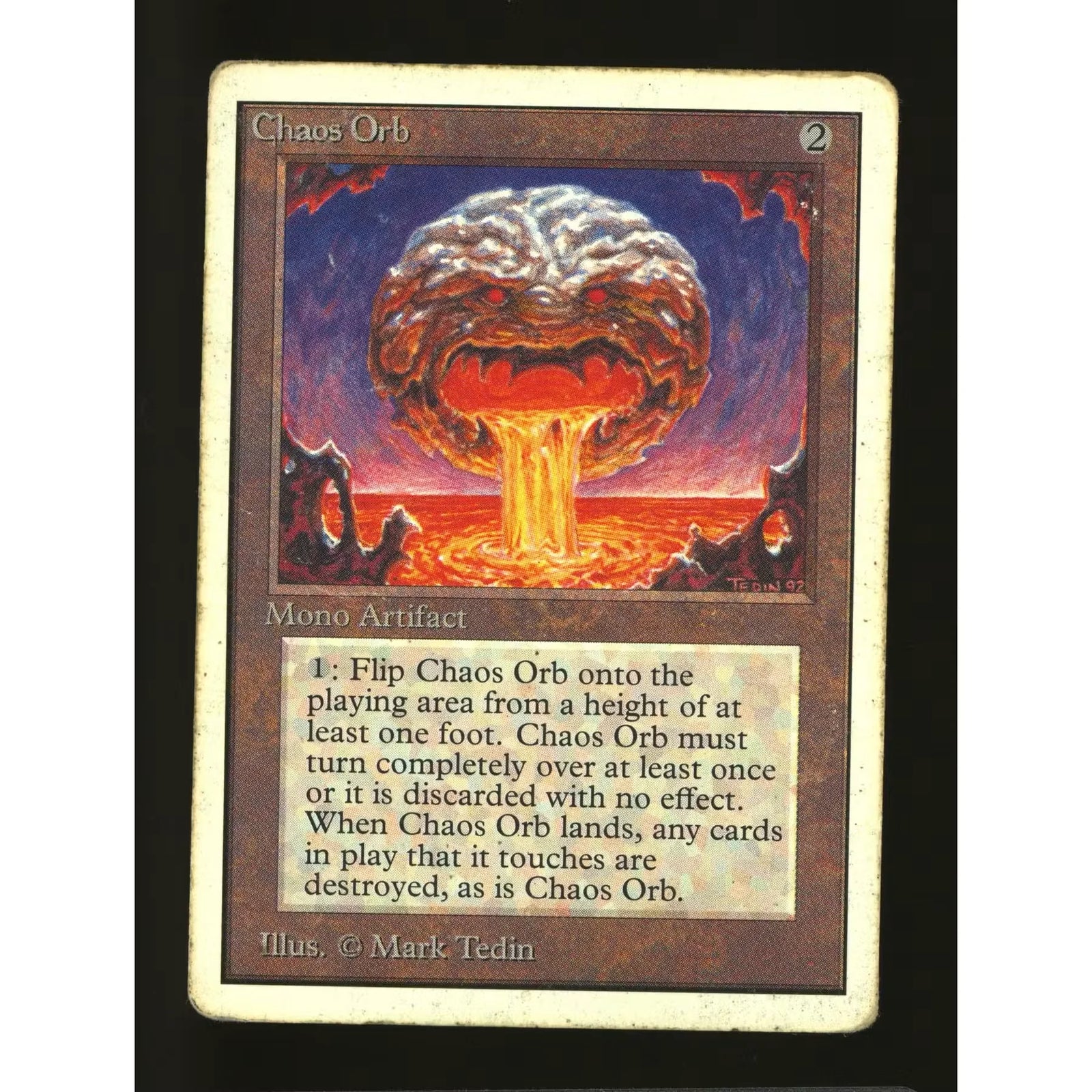 Magic the Gathering Chaos Orb Unlimited Edition | Heavy Play Single