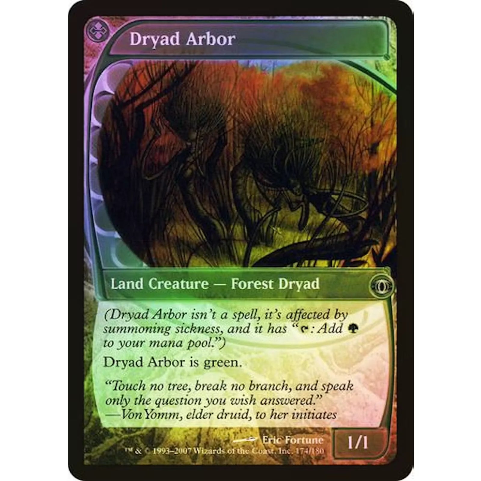 Magic the Gathering Dryad Arbor Foil | Future Sight Uncommon