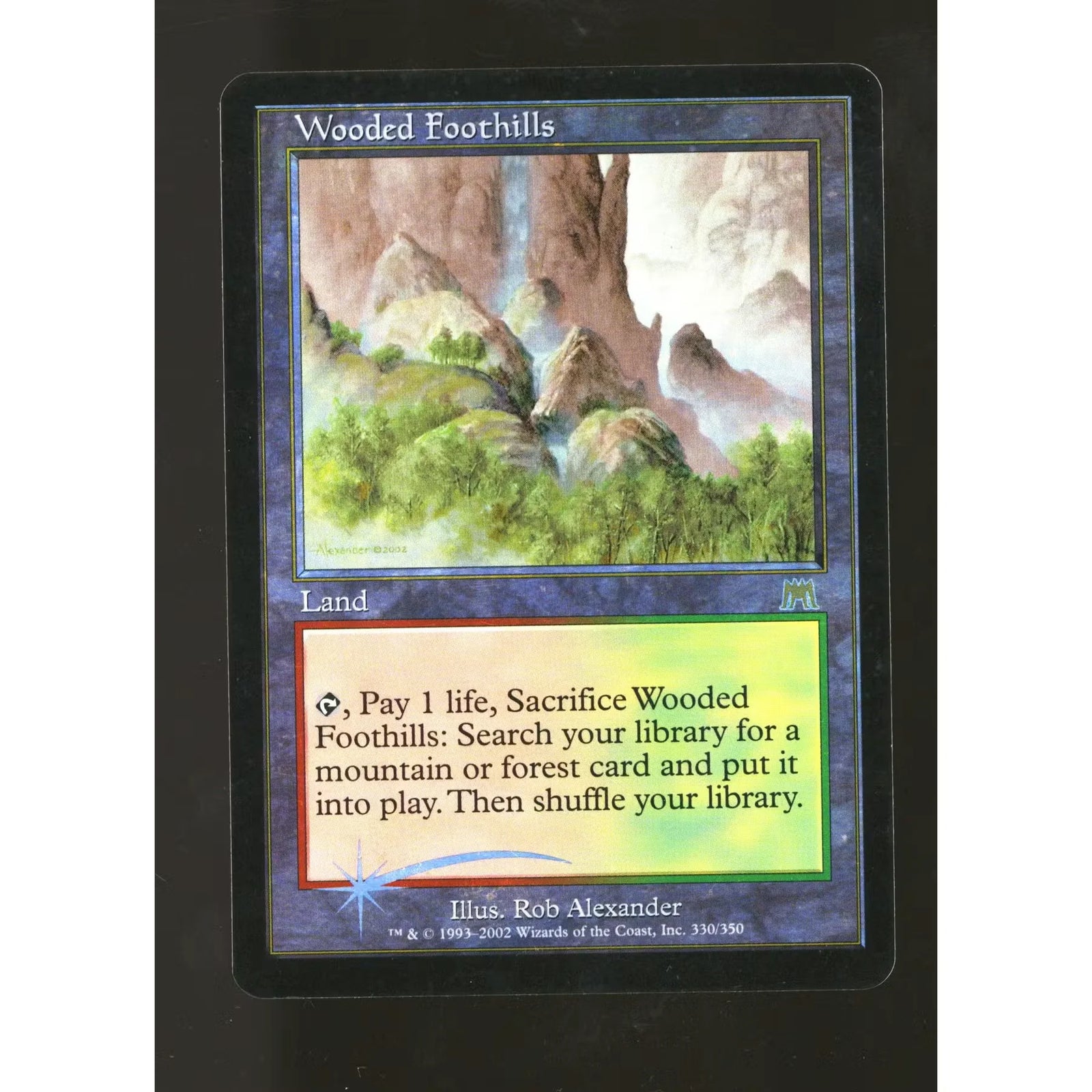 Magic the Gathering Wooded Foothills Foil | Onslaught Rare