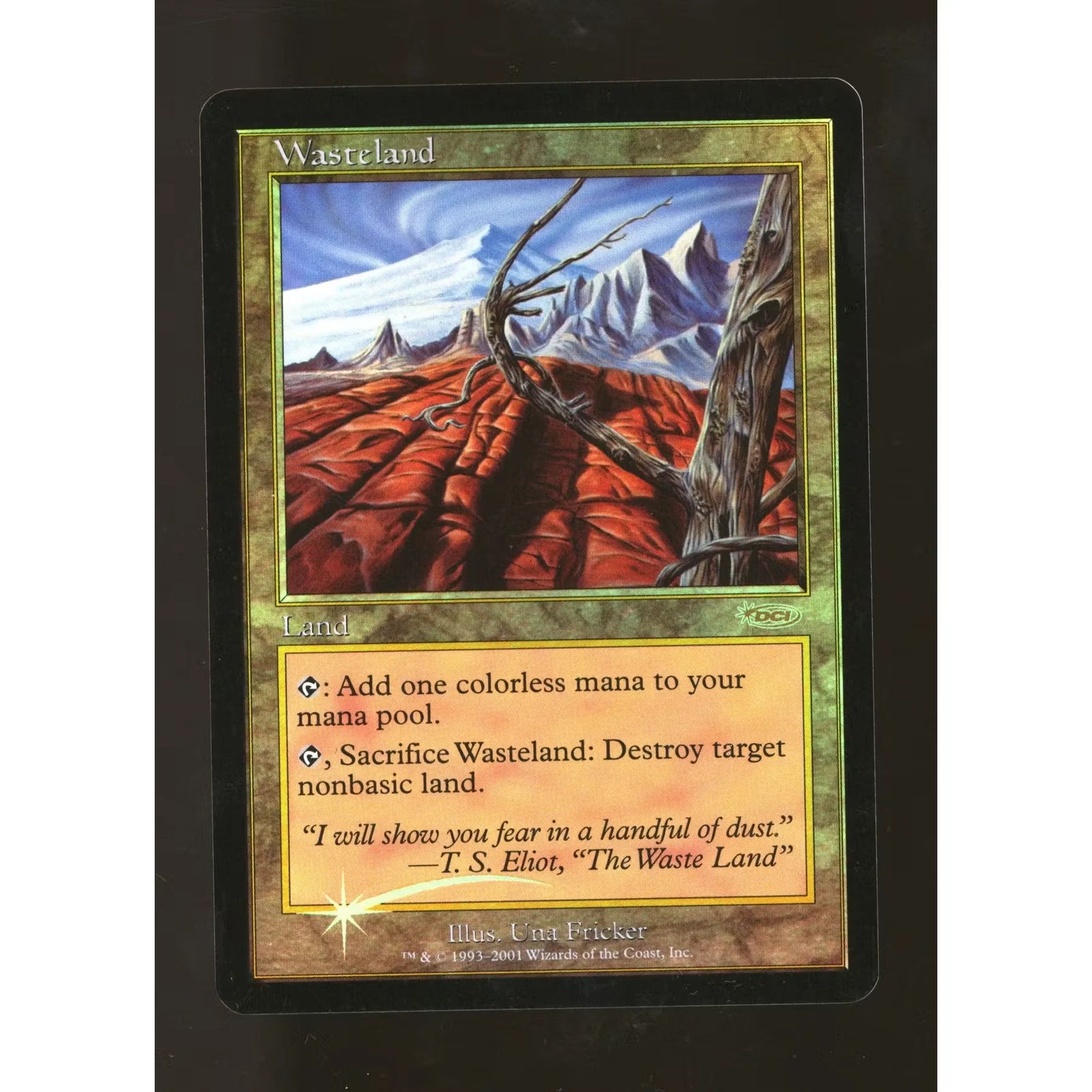 Magic the Gathering WPN Promo Foil Wasteland | Moderately Played