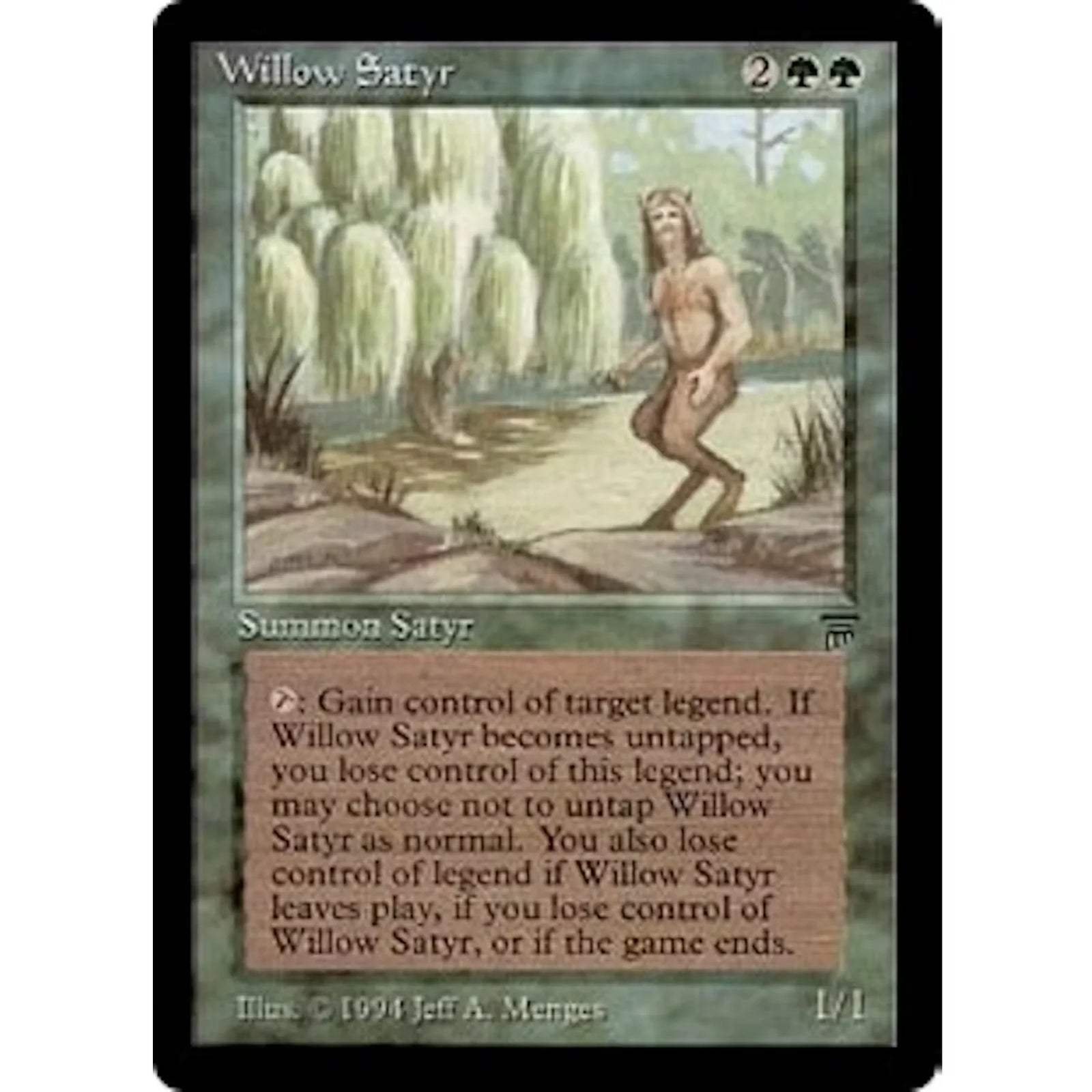 Willow Satyr Magic the Gathering Legends | Lightly Played