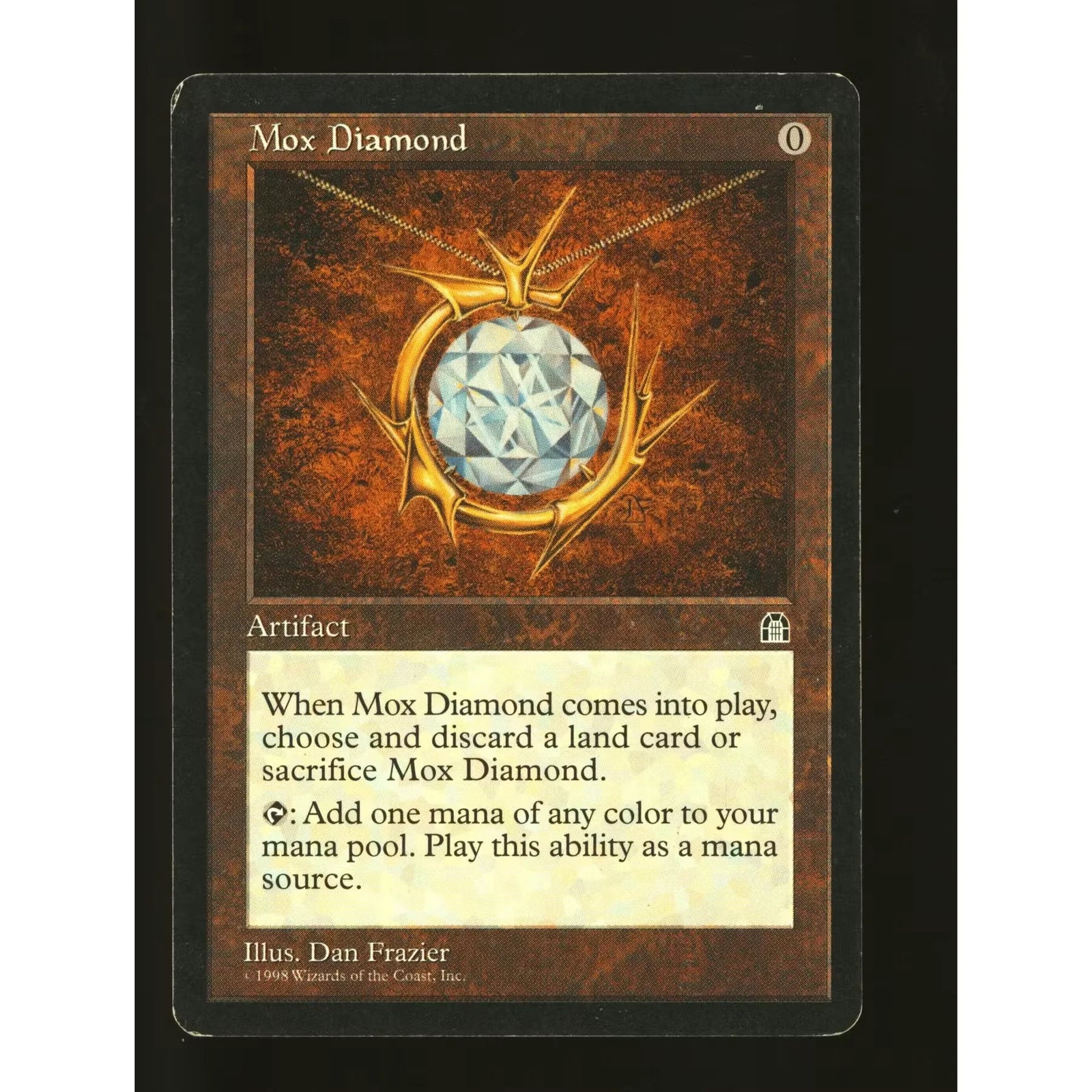 Magic: The Gathering Mox Diamond Stronghold | Heavy Play Condition