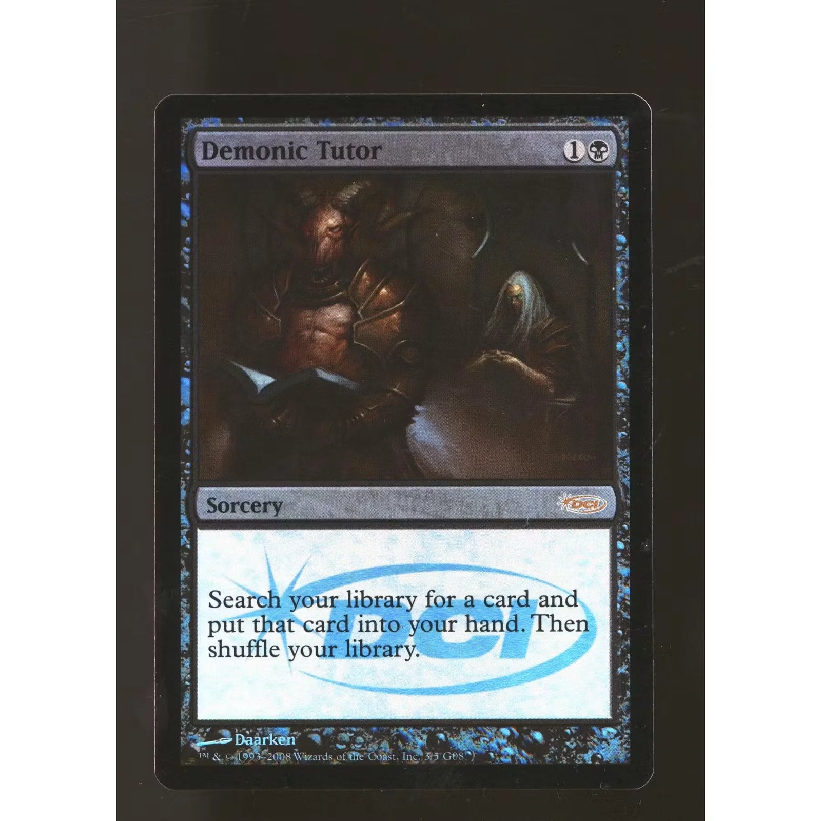Magic the Gathering Judge Promo Demonic Tutor FOIL | Lightly Played