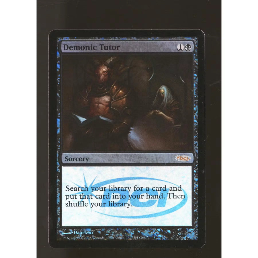 Magic the Gathering Judge Promo Demonic Tutor FOIL | Lightly Played