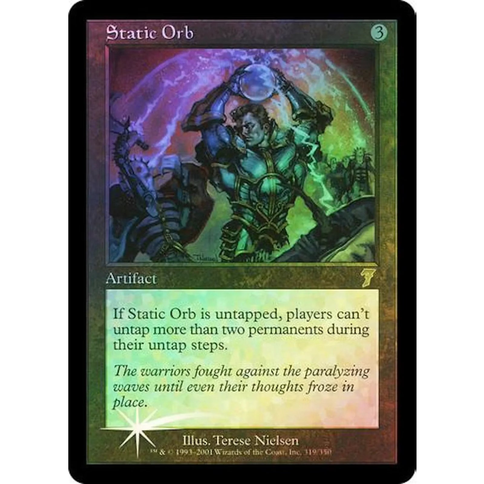 Magic the Gathering 7th Edition Static Orb FOIL | Moderately Played