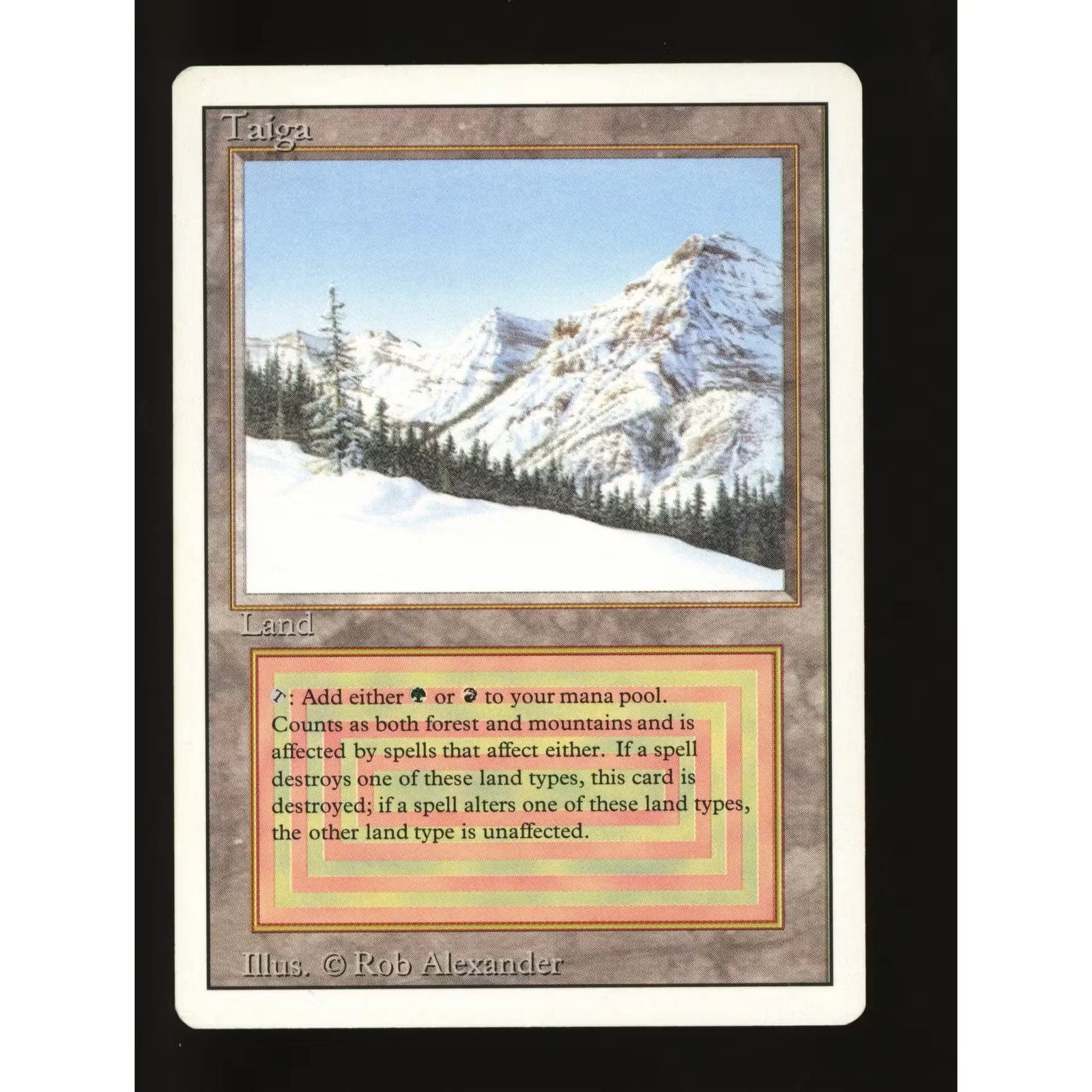 Magic the Gathering Taiga | 3rd Edition Revised Near Mint
