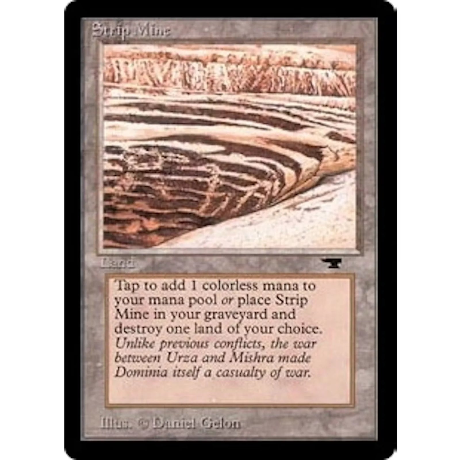 Magic the Gathering Strip Mine Antiquities | Near Mint Single