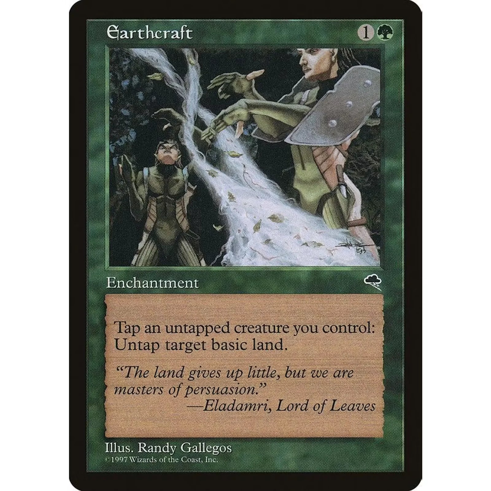 Magic the Gathering Earthcraft Tempest Single | Rare Enchantment