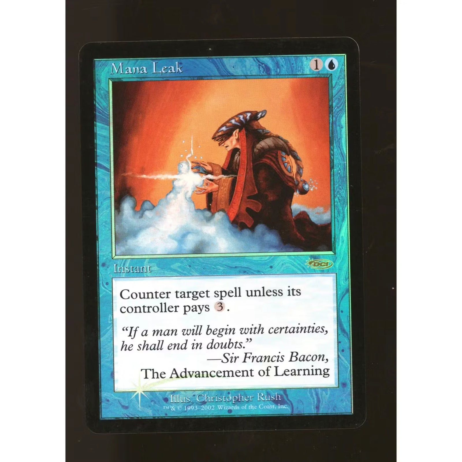Magic the Gathering Mana Leak DCI Promo Foil | Lightly Played