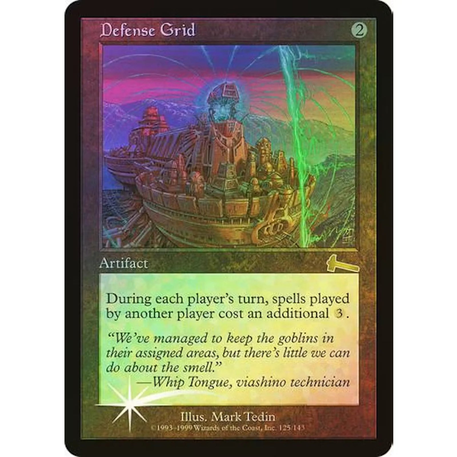 Magic the Gathering Defense Grid Foil | Urza's Legacy Rare