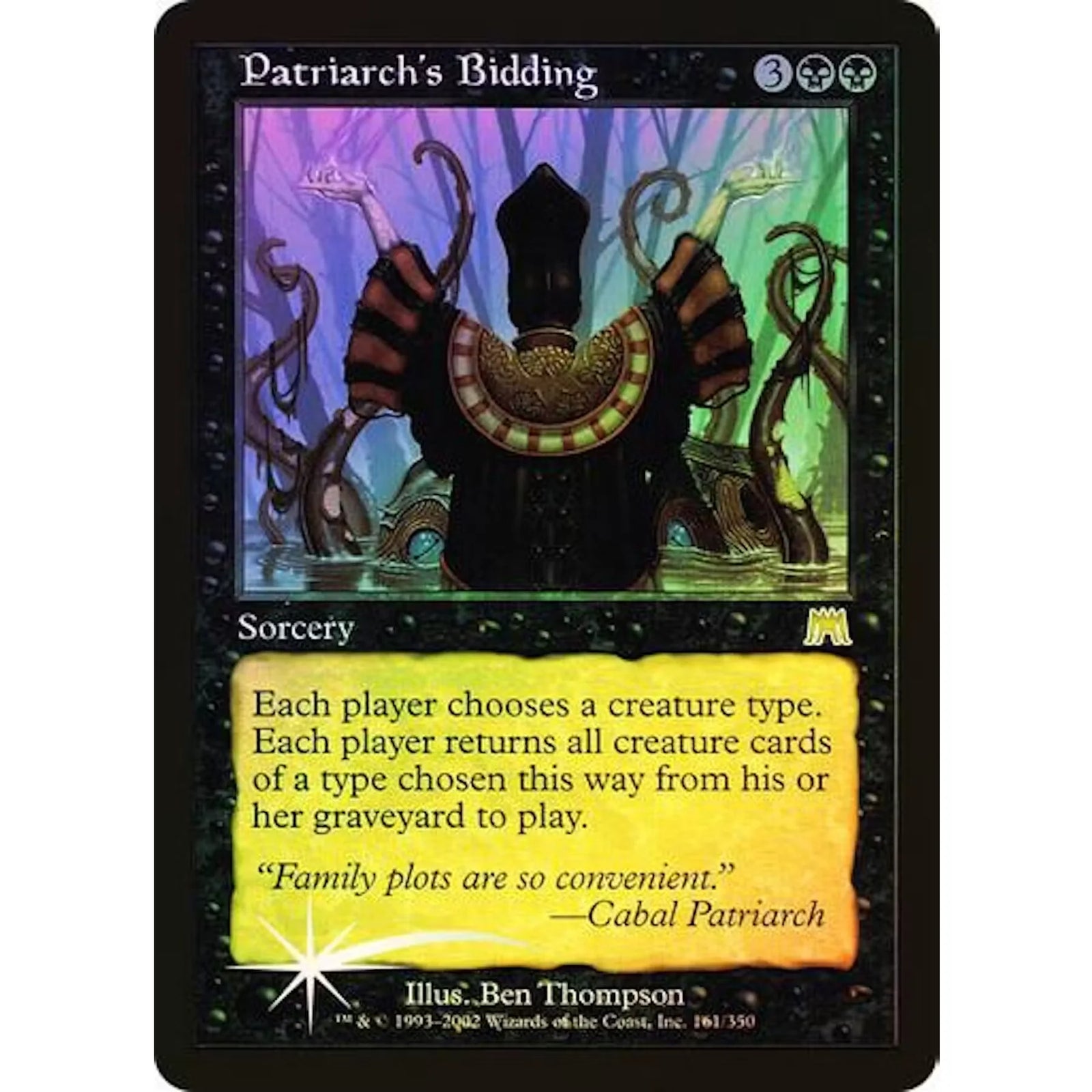 Magic the Gathering Patriarch's Bidding Foil | Onslaught Rare
