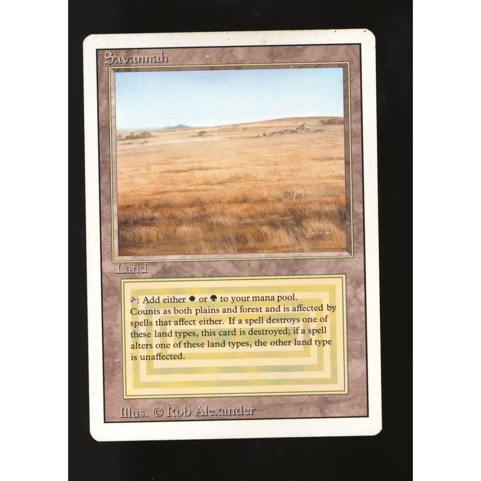 Magic the Gathering Savannah 3rd Edition Revised | Moderately Played