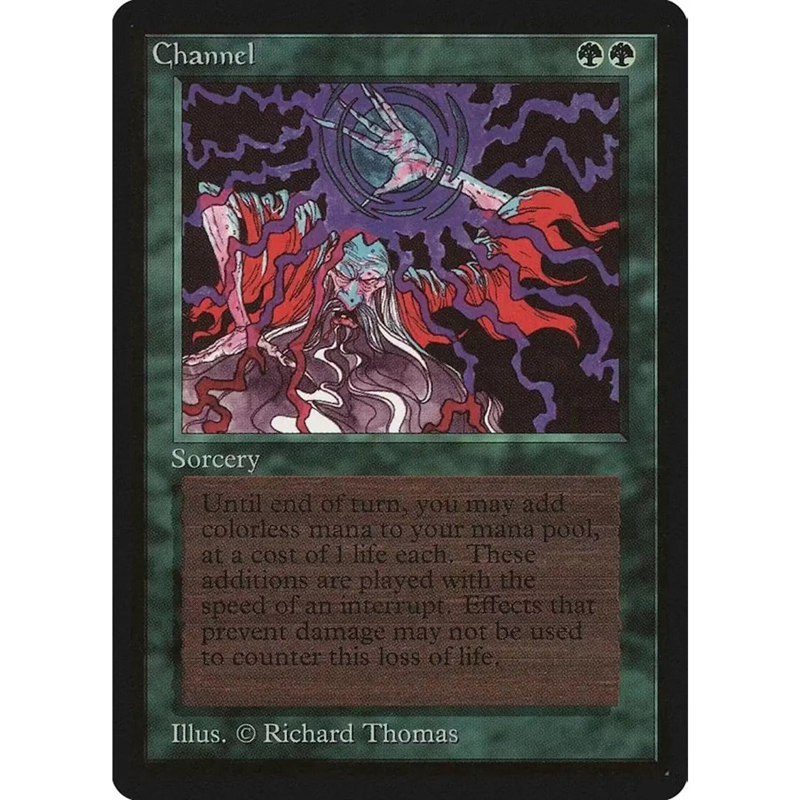 Magic the Gathering Beta Channel Sorcery | Light Play