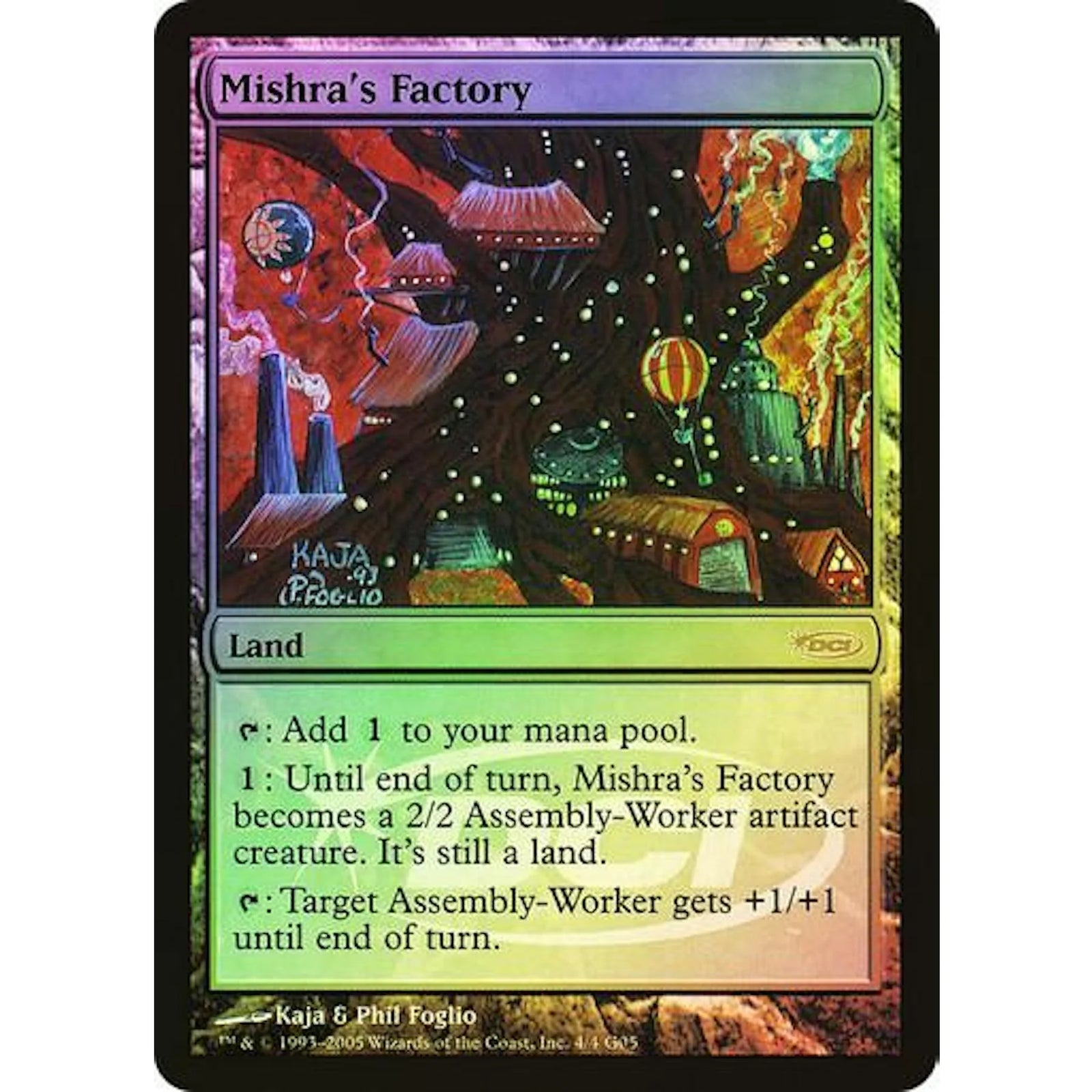 Magic the Gathering Mishra's Factory Judge Promo FOIL | Lightly Played