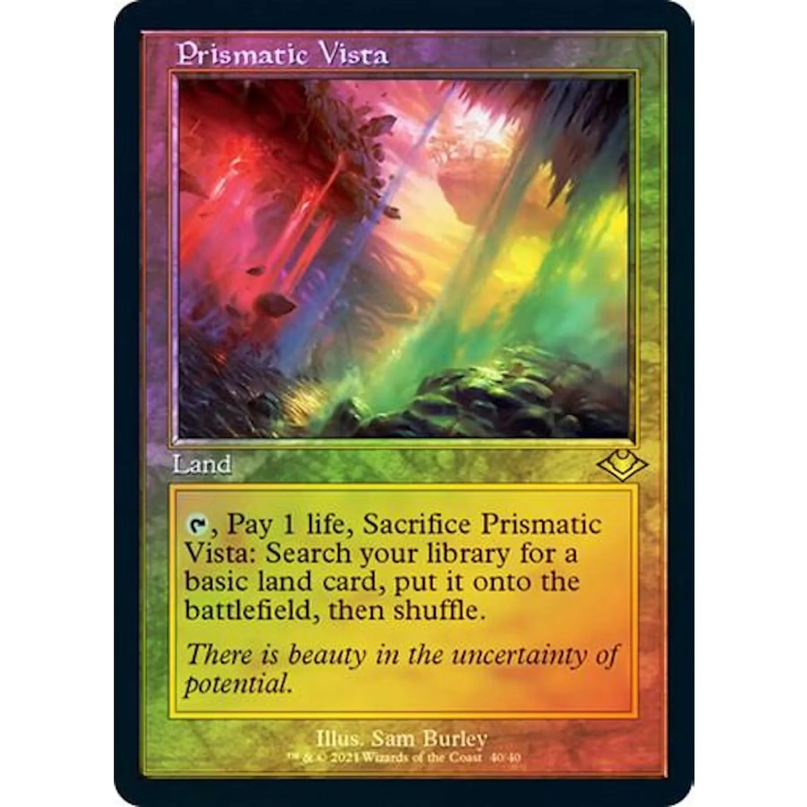 Magic the Gathering Prismatic Vista Retro Frame FOIL | Modern Horizons