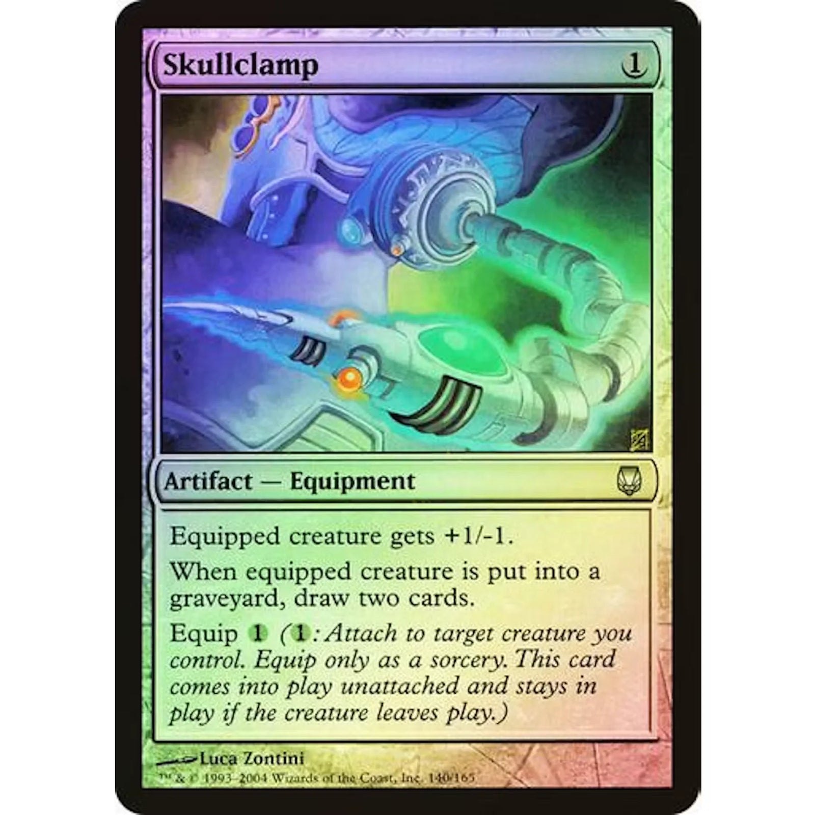 Magic: The Gathering Skullclamp Foil | Darksteel Uncommon