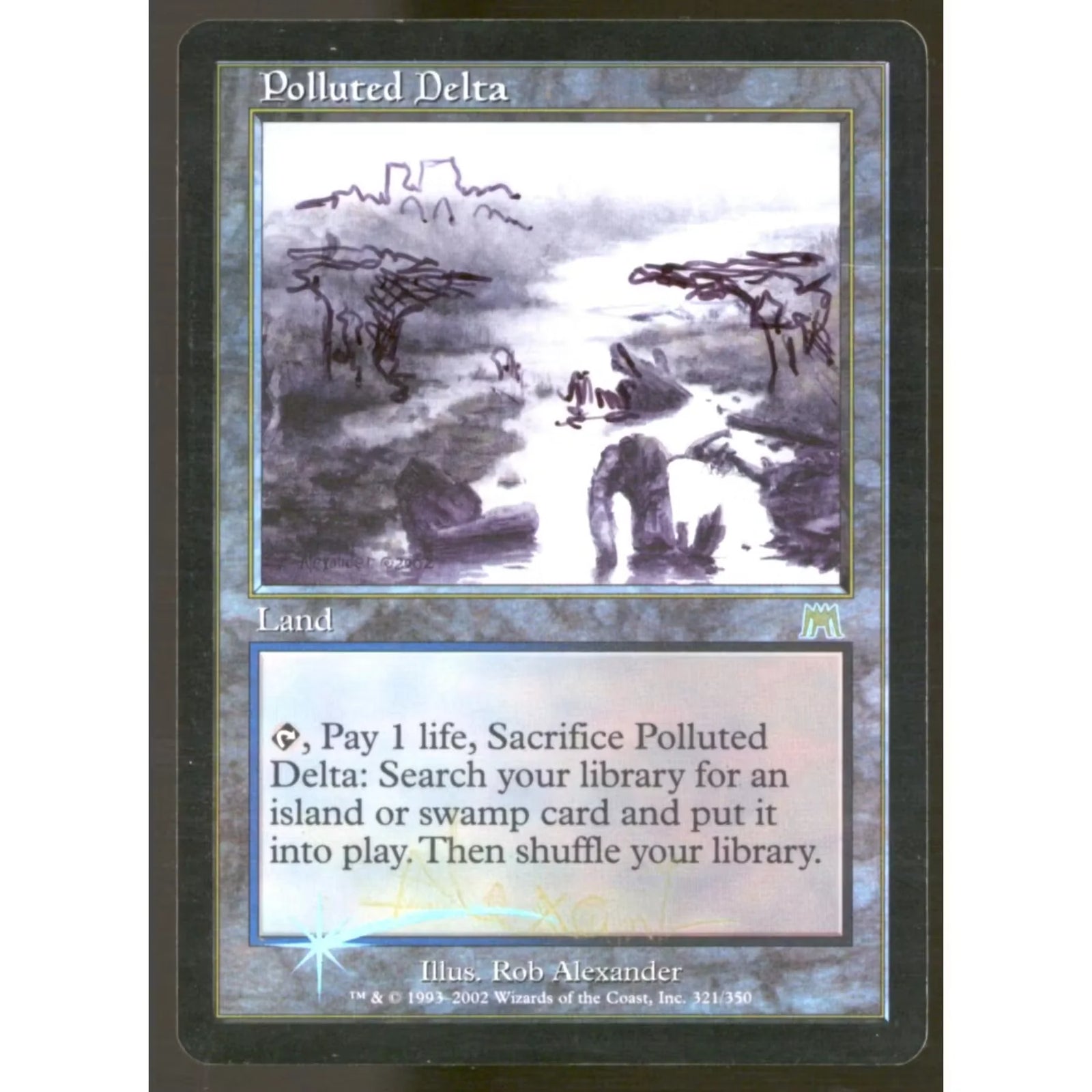 Polluted Delta Foil Signed Card | Magic the Gathering Onslaught