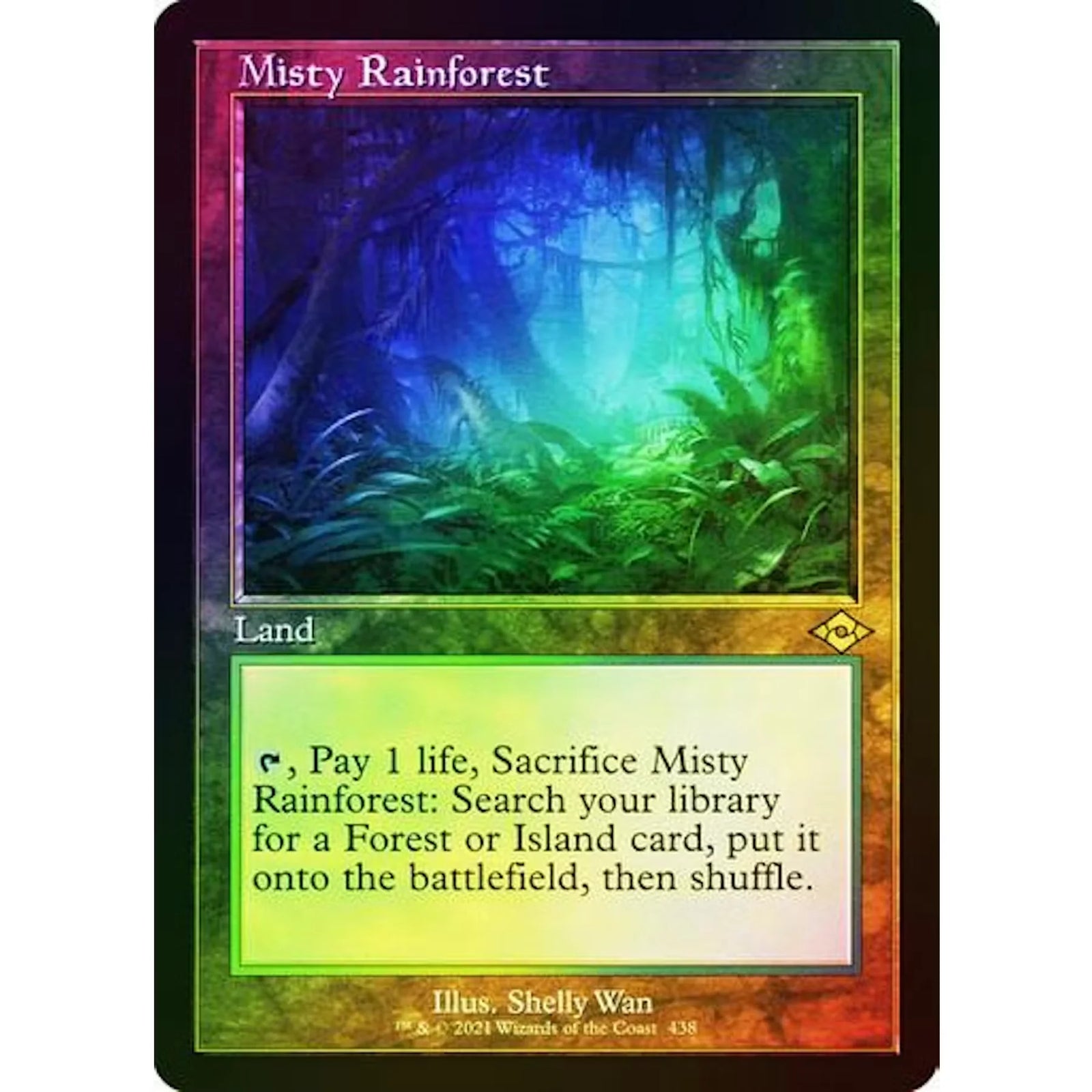 Magic the Gathering Misty Rainforest Retro Frame FOIL | Modern Horizons 2 NM