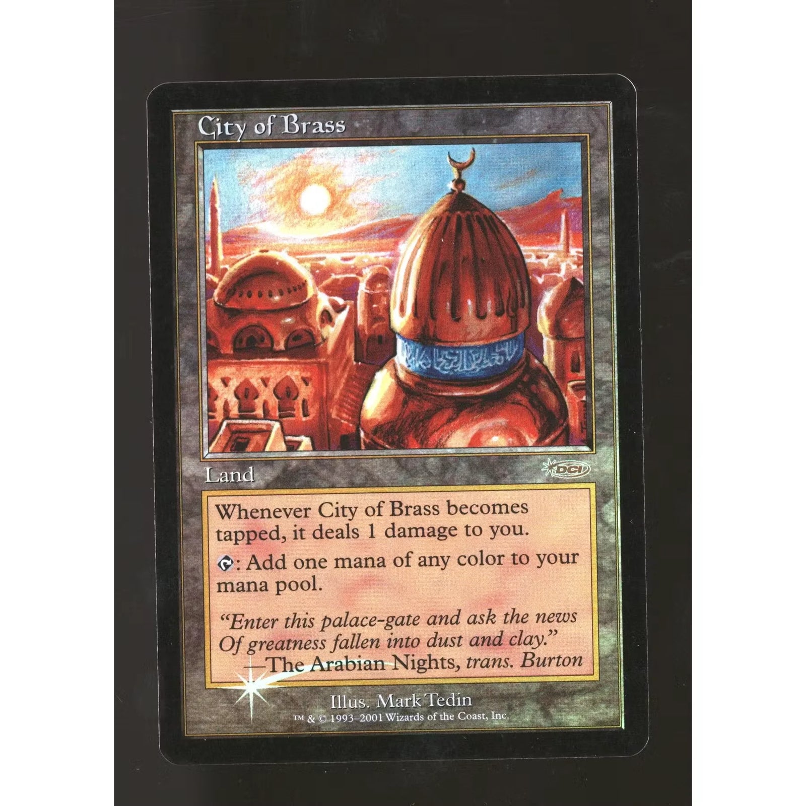 Magic the Gathering JSS DCI Promo Foil City of Brass | Lightly Played
