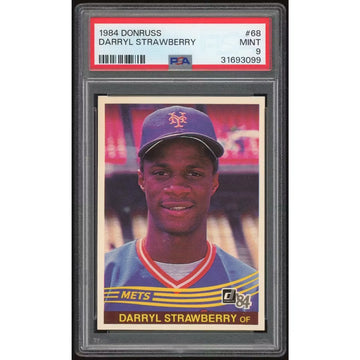 1984 Donruss #68 Darryl Strawberry Rookie Card | PSA 9