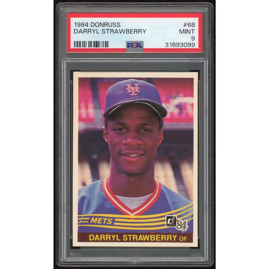 1984 Donruss #68 Darryl Strawberry Rookie Card | PSA 9