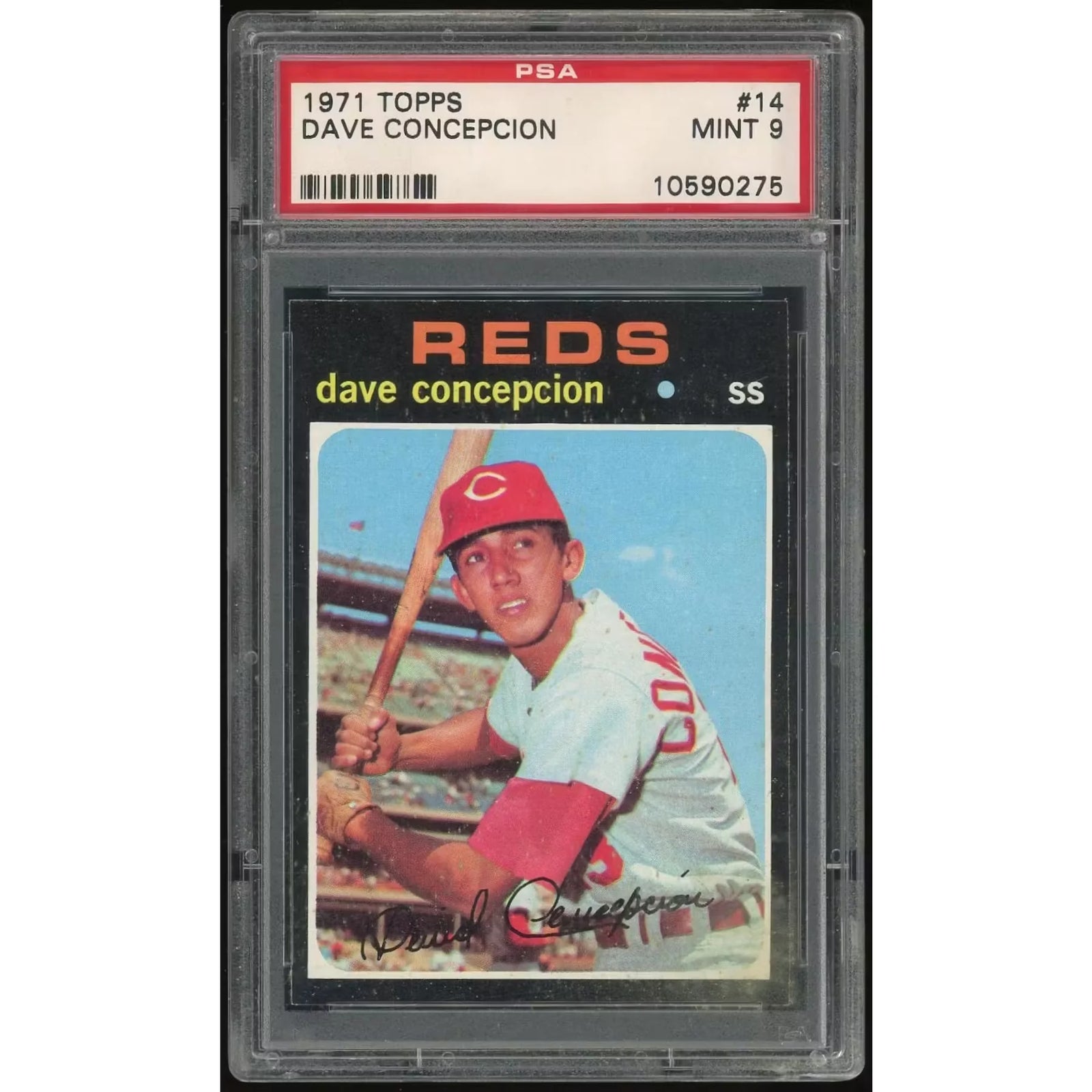 Dave Concepcion 1971 Topps #14 Rookie Card | PSA 9