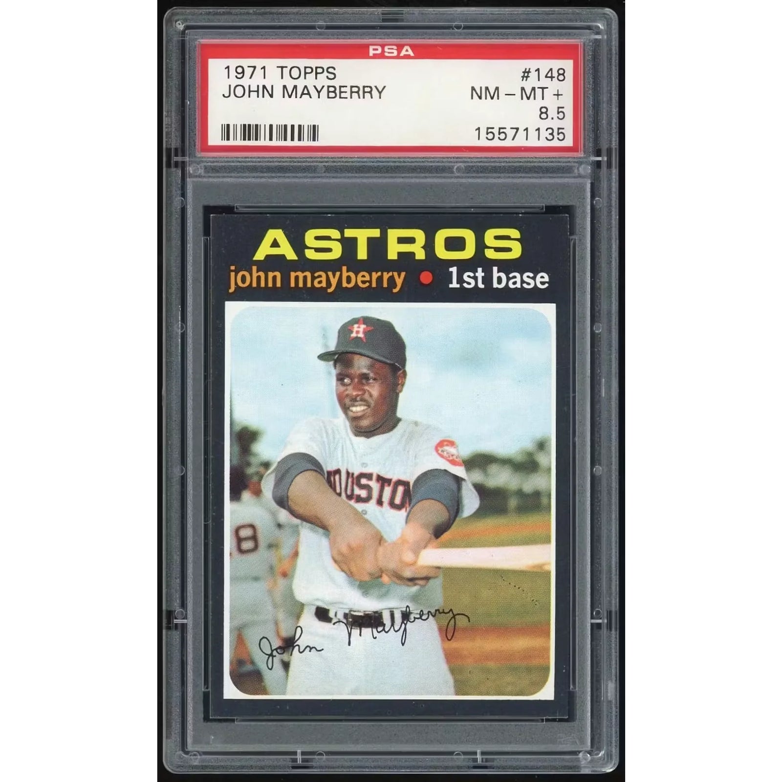 1971 Topps #148 John Mayberry Card | PSA 8.5