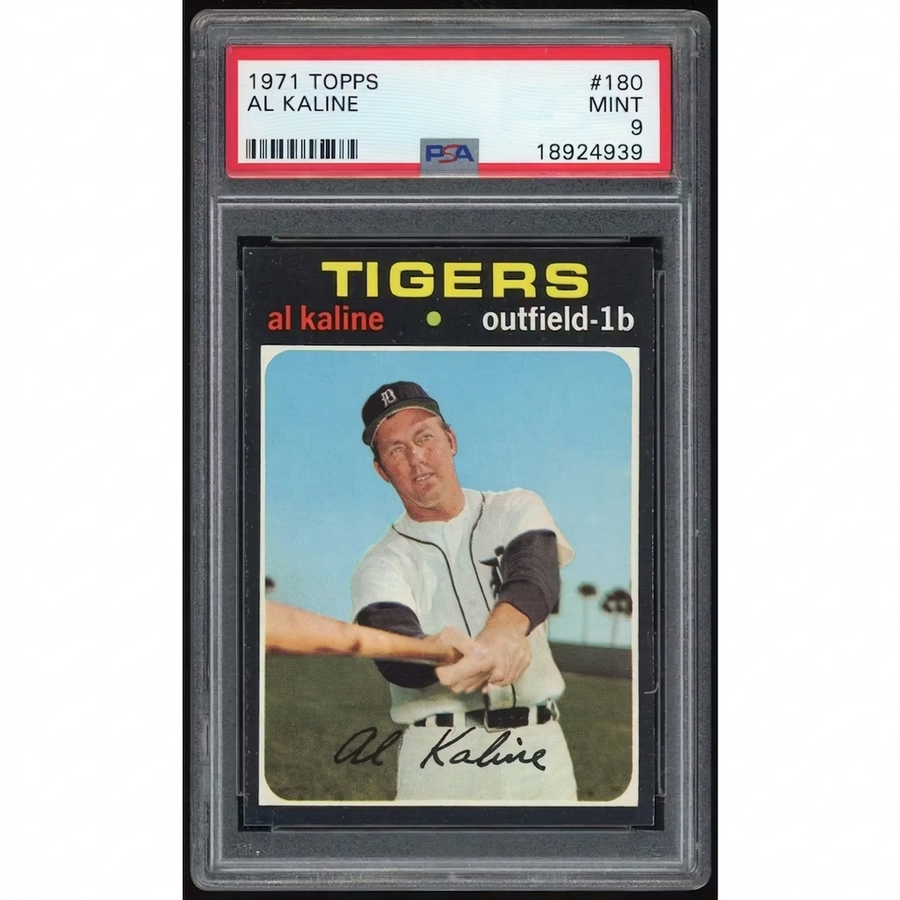 Al Kaline 1971 Topps #180 Baseball Card | PSA 9