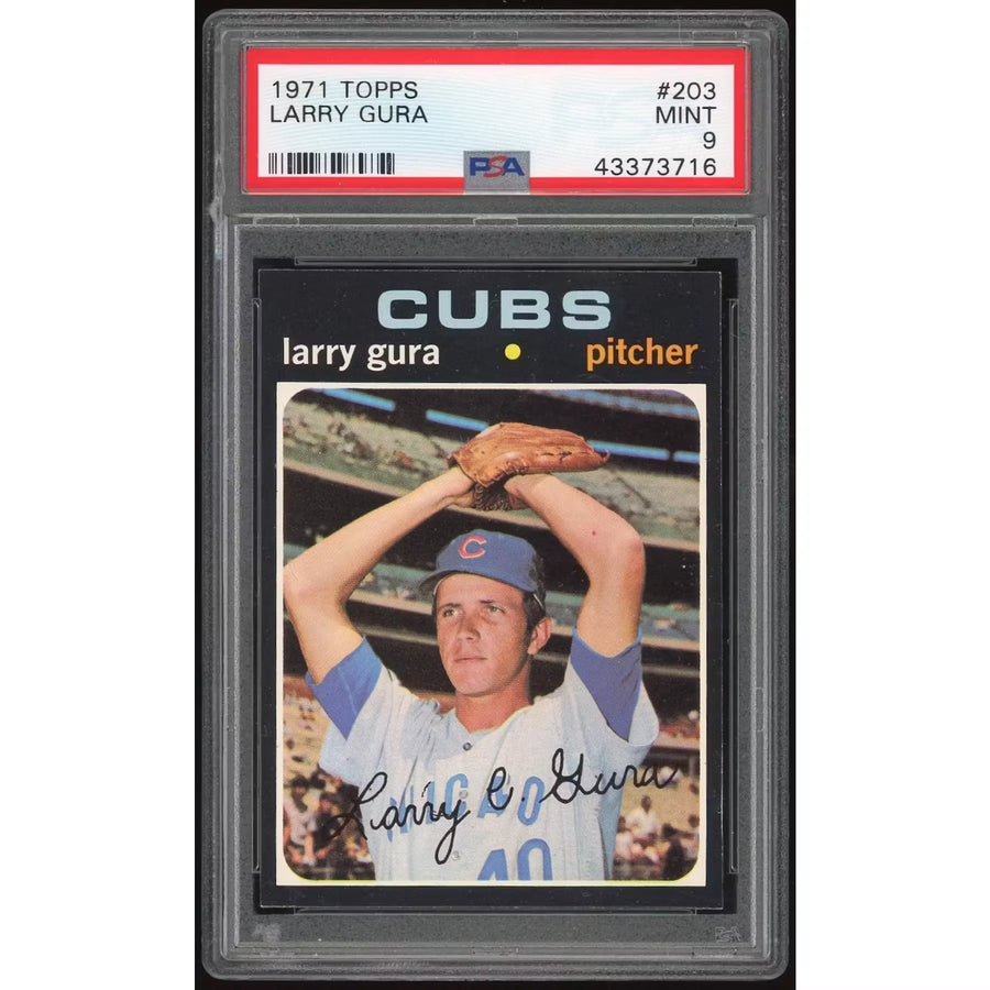 Larry Gura 1971 Topps #203 Rookie Card | PSA 9